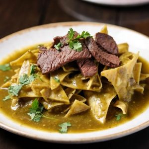 Chilaquiles Keto Verdes o Rojos Con Bistec o Pollo