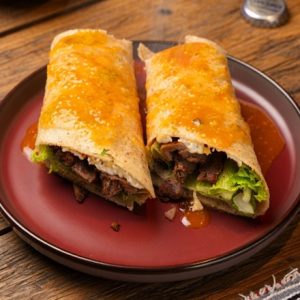 Burrito de MAIZ con Carne Norteno Bajio Poblano