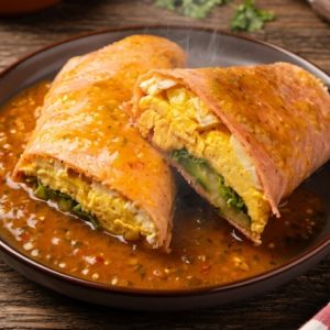 Burrito Ranchero de MAIZ con Huevo o Tinga